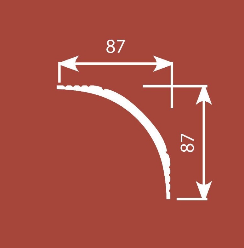 Потолочный карниз Cosca КX009, 87х87