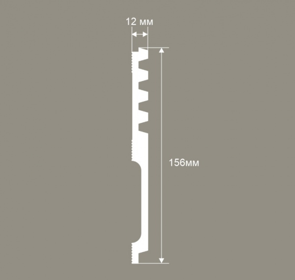 Панель RP019, 156х12, 2800мм, Экополимер/10